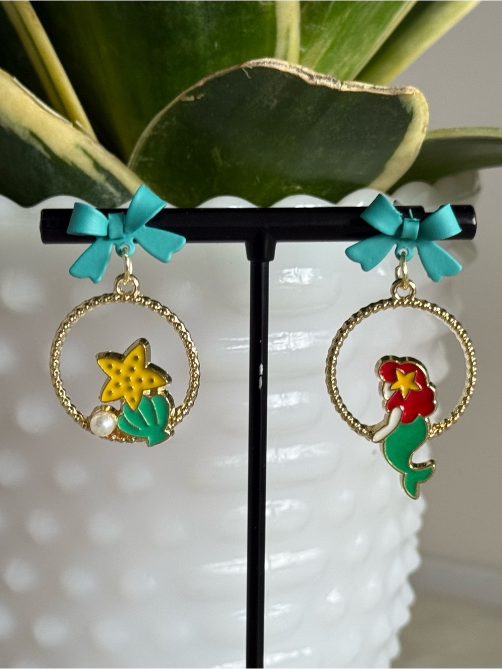 Little Mermaid Themed Earrings